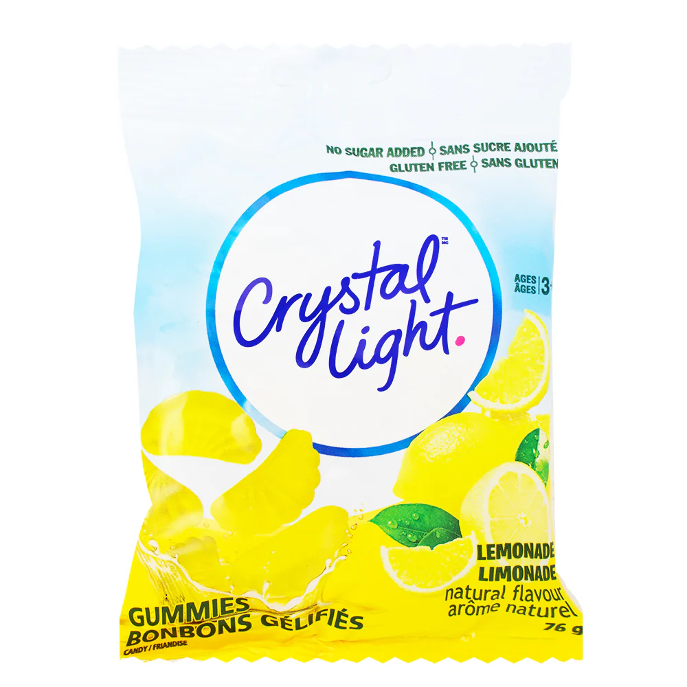 Crystal Light - Lemonade Sugar Free Gummies - 76g