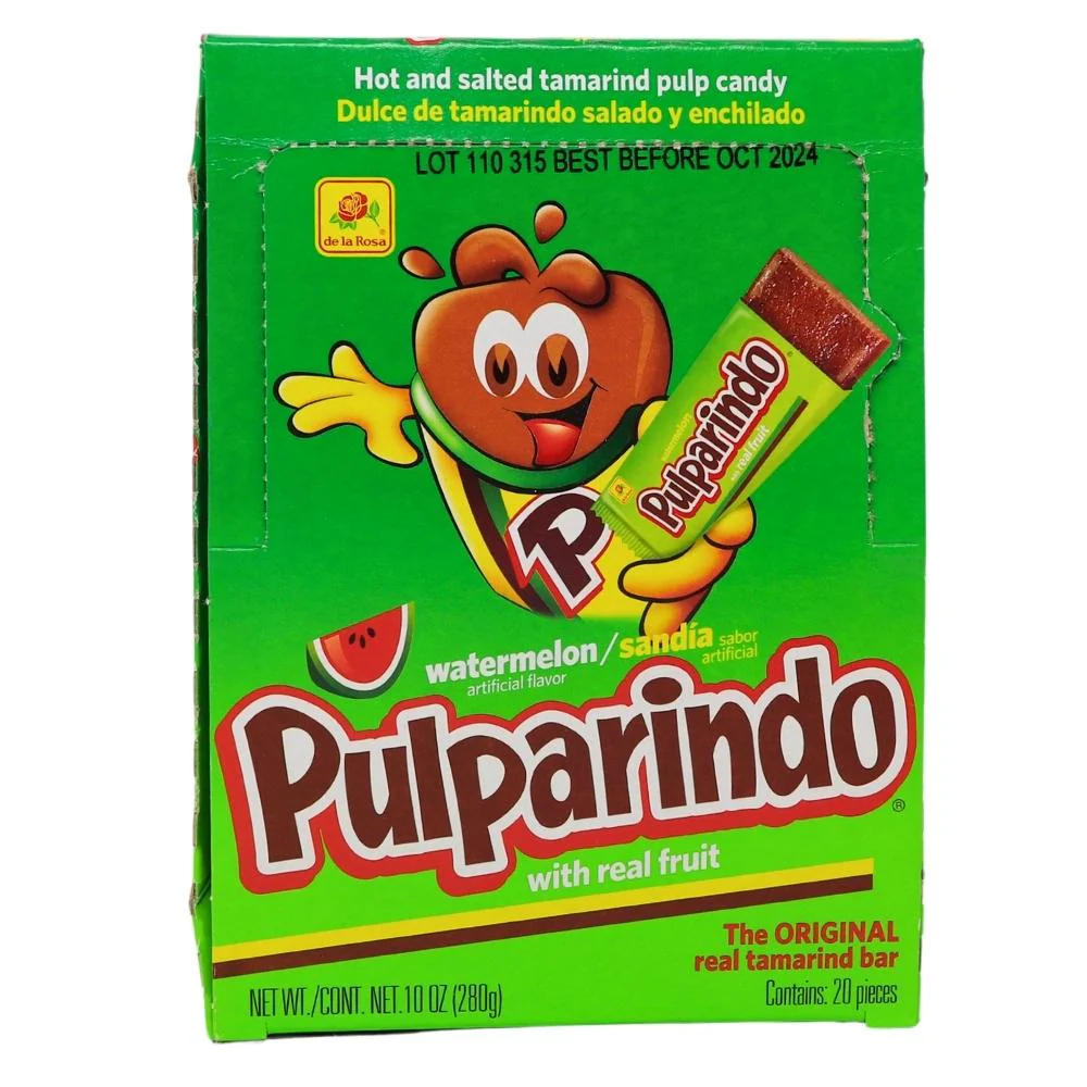 De La Rosa Pulparindo Tamarind Candy Watermelon - 20ct - Image 2