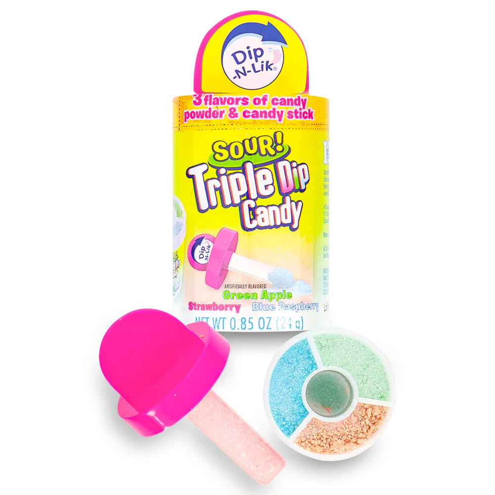 Dip-N-Lik Triple Dip Sour Candy - .85oz