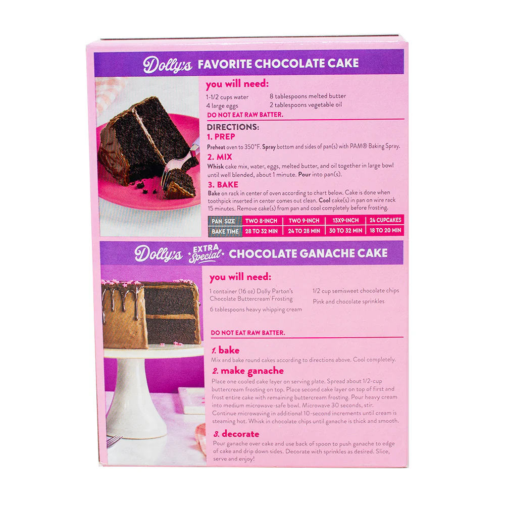 Dolly Parton's Favorite Chocolate Cake Mix - 18oz - Image 2