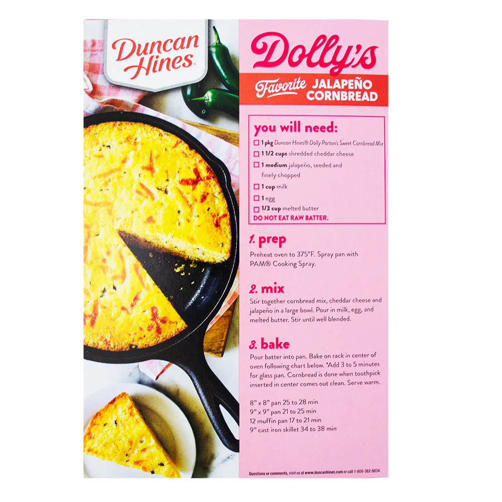 Dolly Parton Southern Sweet Cornbread Mix - 16oz - Image 2