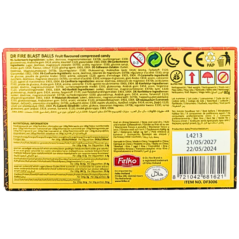 Dr. Fire Blast Balls Theatre Box - 80g - Image 2