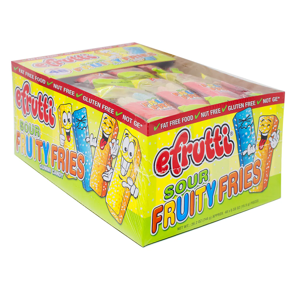 eFrutti Gummi Sour Fruity Fries - 48ct