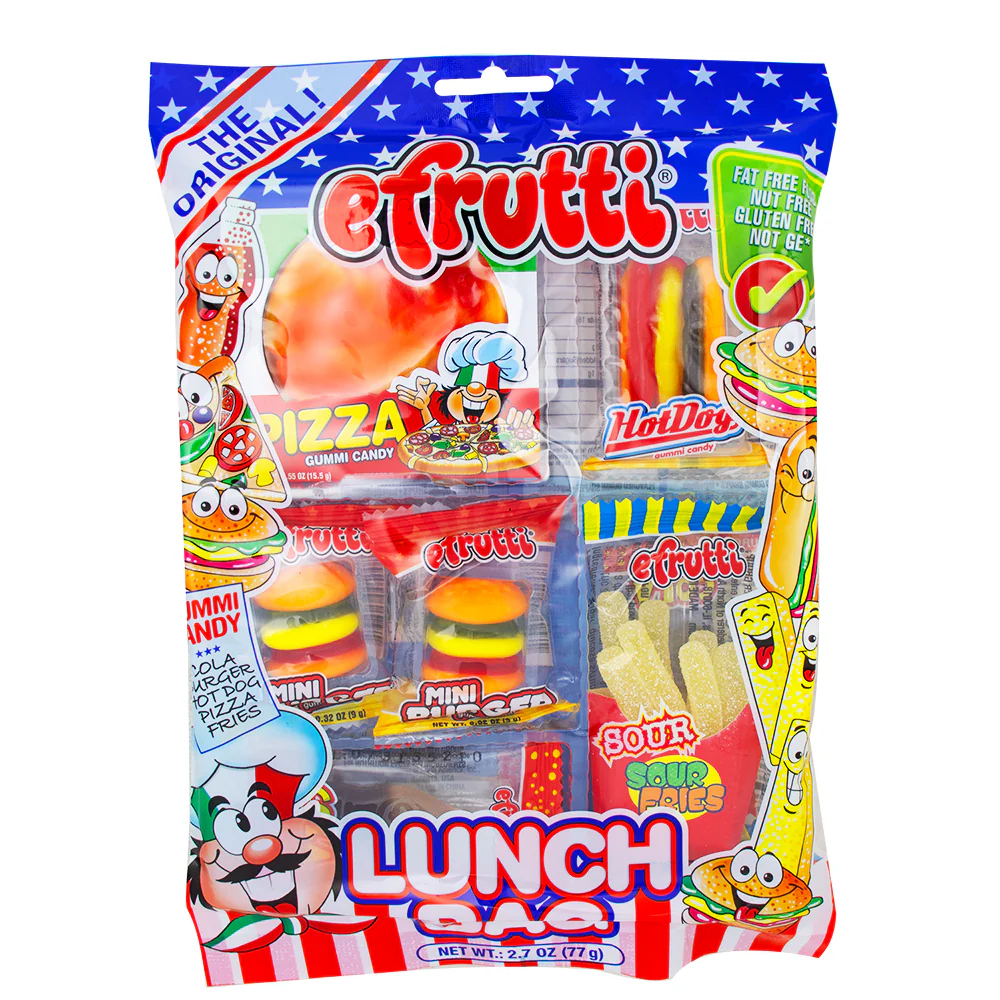 eFrutti Lunch Bag Gummy Candy - 77g