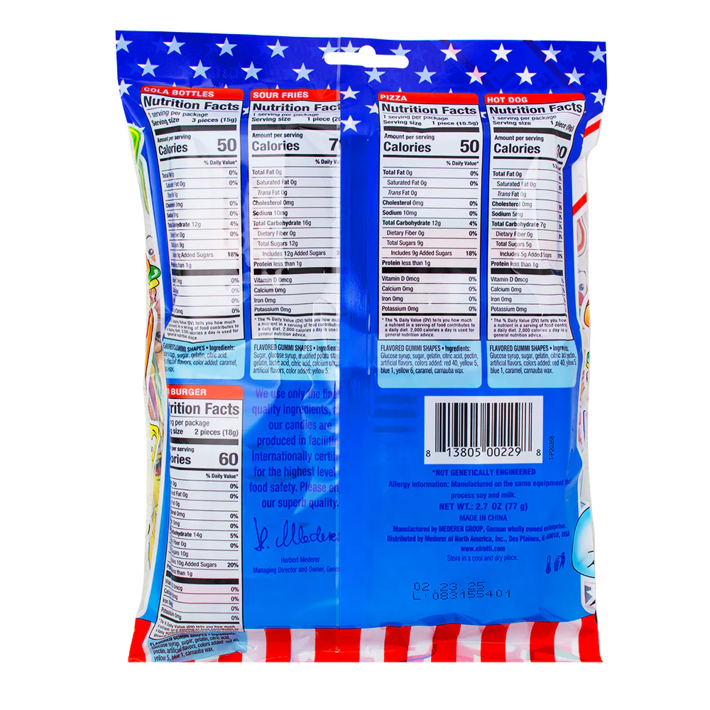 eFrutti Lunch Bag Gummy Candy - 77g - Image 2