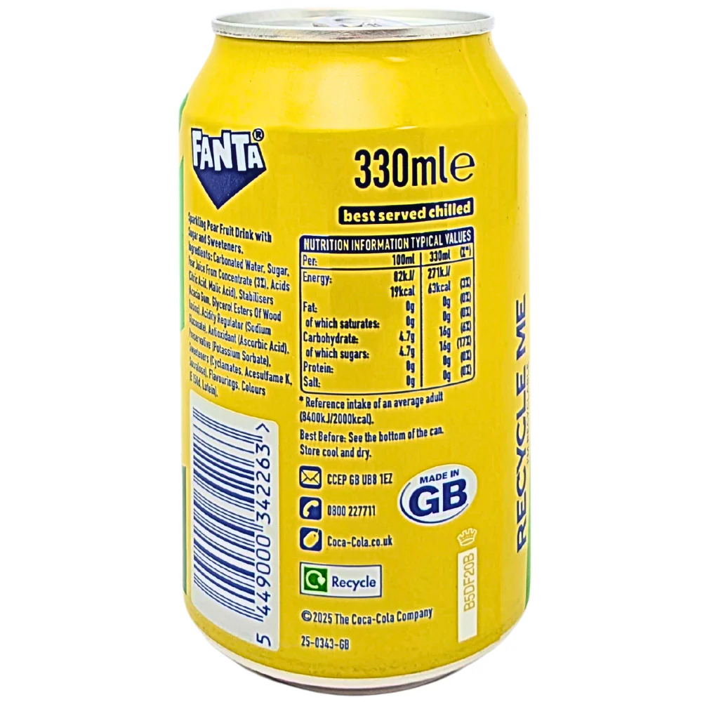 Fanta Pear (UK) - 330mL - Image 2