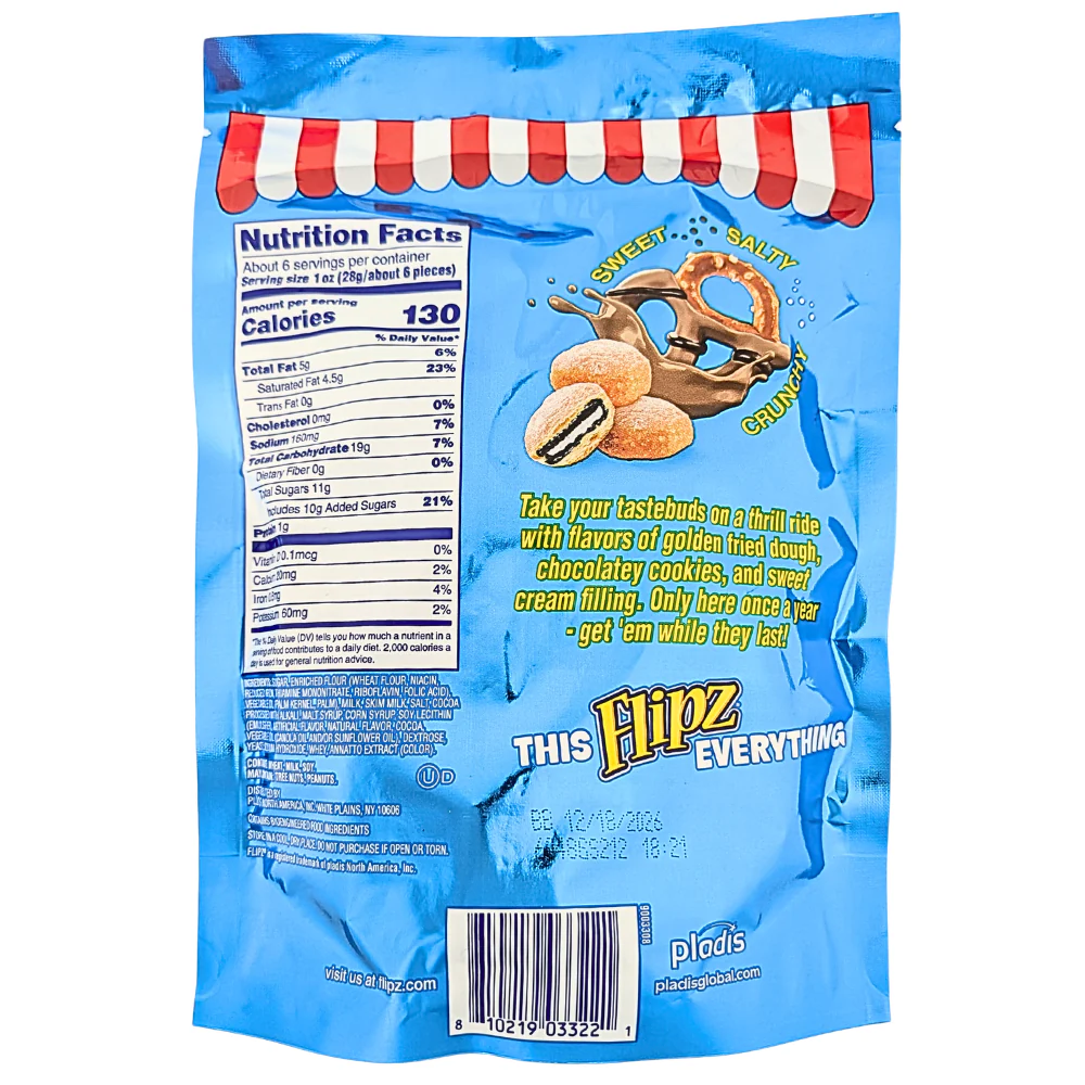 Flipz Fried Chocolatey Sandwich Cookie Pretzels - 6.5oz - Image 2