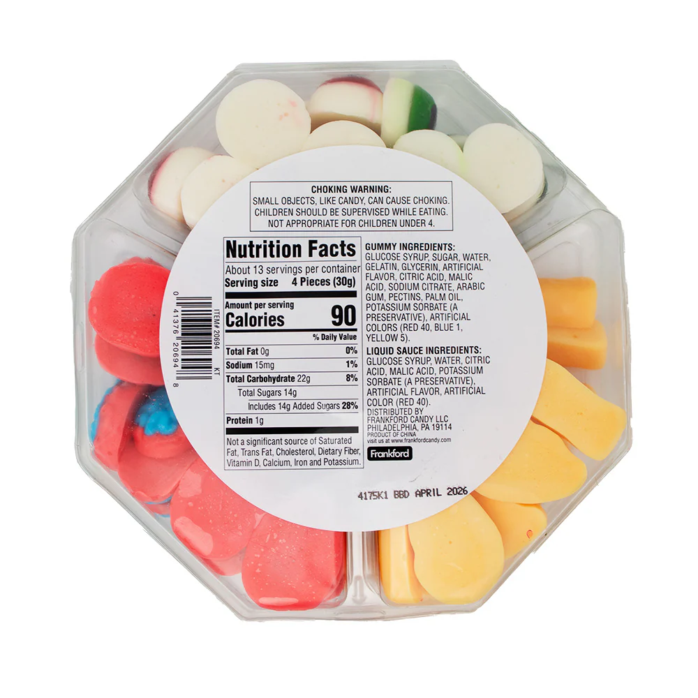 Frankford Body Parts Gummy Candy Party Tray - 400g - Image 2