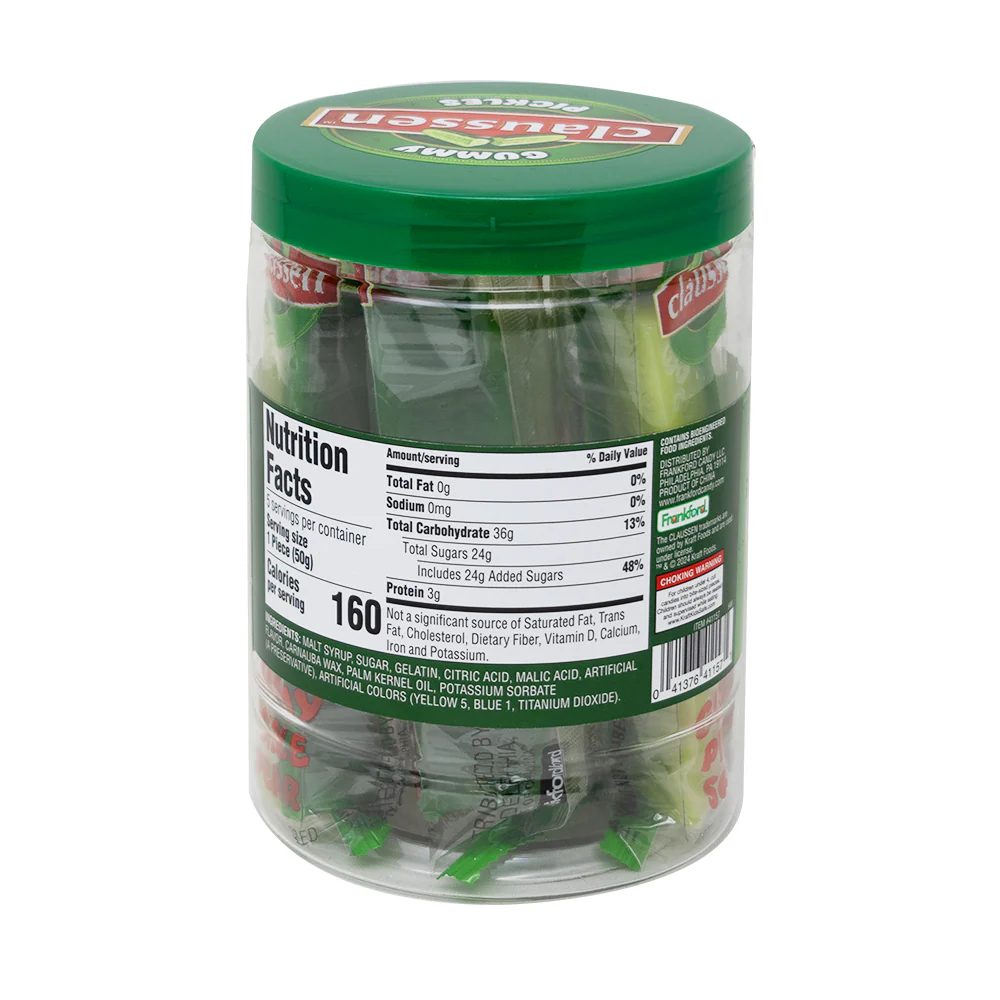 Frankford Claussen Gummy Pickle Jar - 8.82oz - Image 2