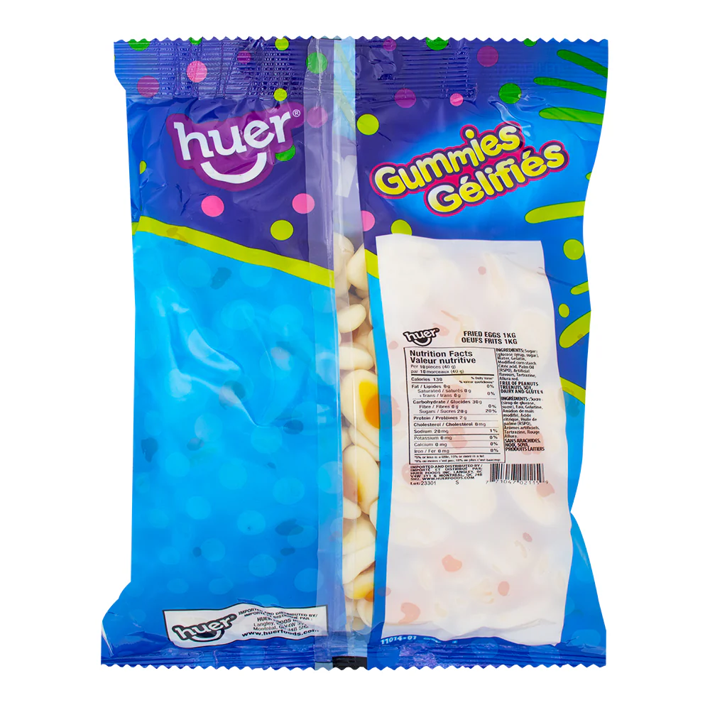 Huer Fried Eggs Gummy Candy- 1kg - Image 2