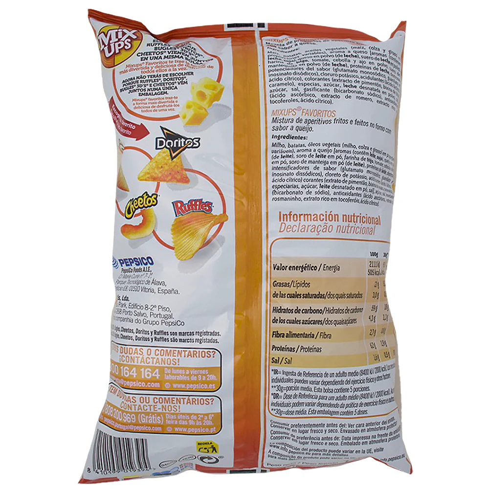 Frito Lay Mix-Ups Queso (Spain) - 140g - Image 2