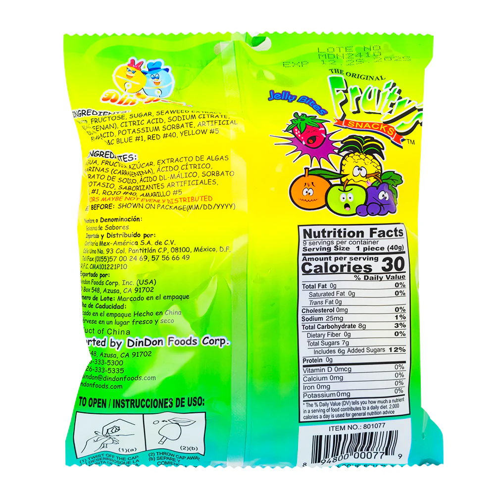 Fruity's Ju-C Sweet & Sour Jelly Bites - 13 oz - Image 2