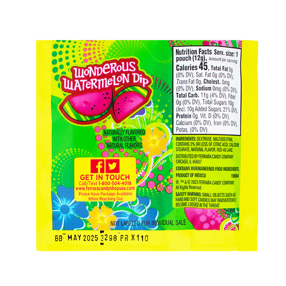 Springtime Fun Dip - Watermelon/Strawberry 16 Pouches - Image 4