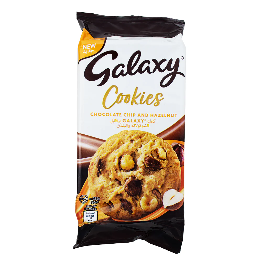 Galaxy Chocolate Chip & Hazelnut Cookies UK - 180g