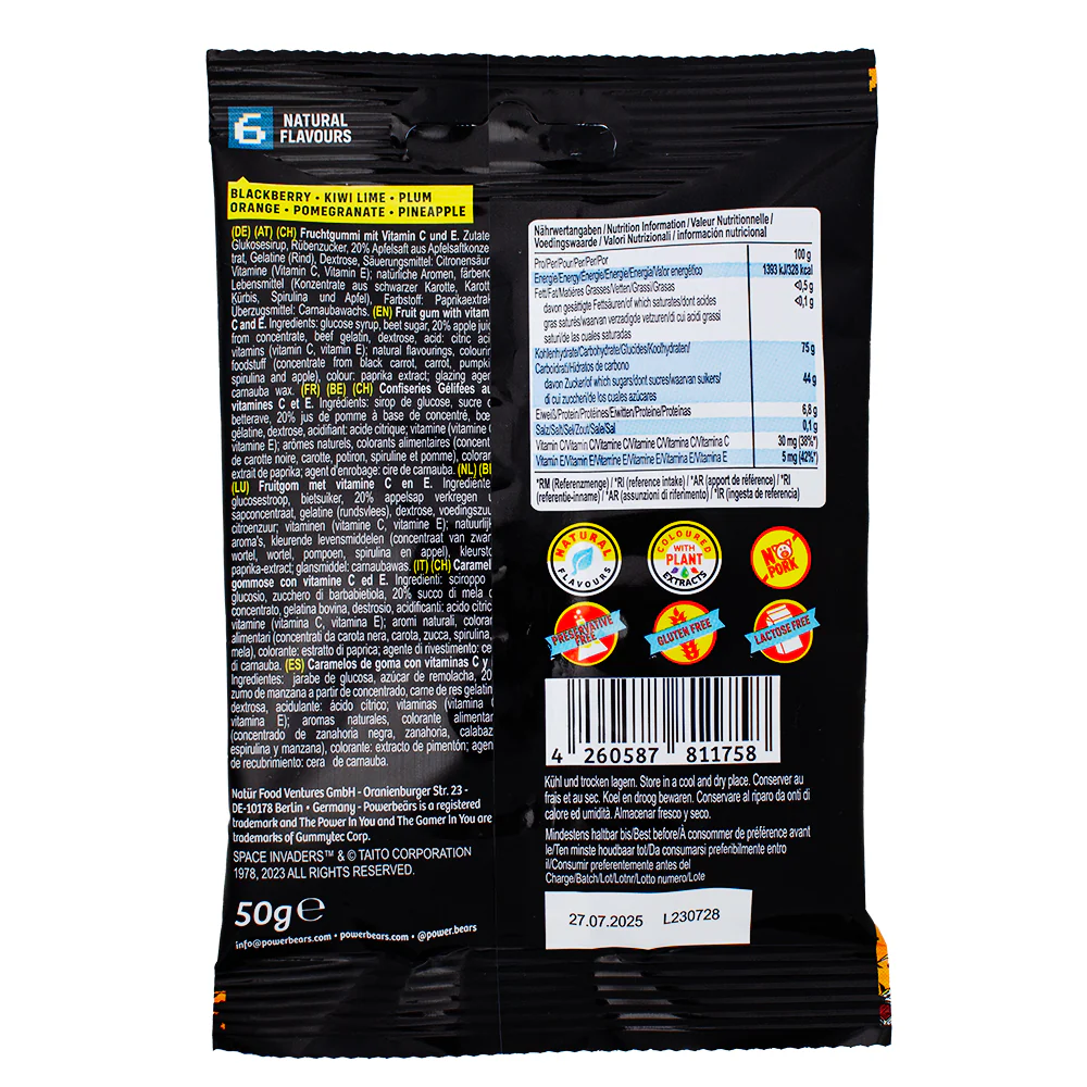 Gamer Gummies Space Invaders - 50g - Image 2