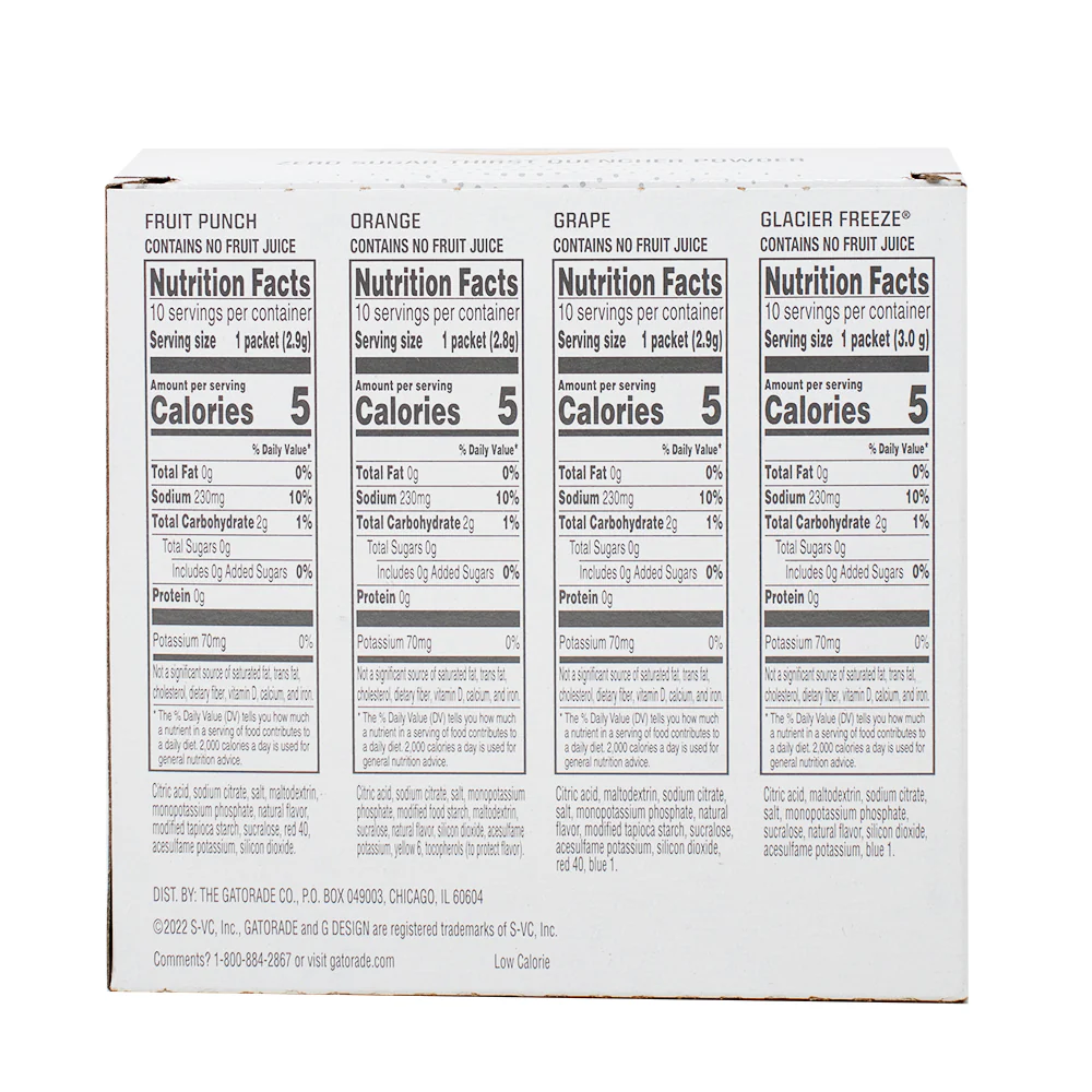 Gatorade Zero Sugar Powder Grape 10pk - 29g - Image 2