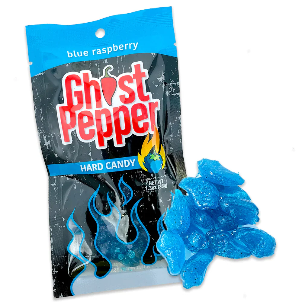 Ghost Pepper Blue Raspberry Hard Candy - 36 g - Image 2