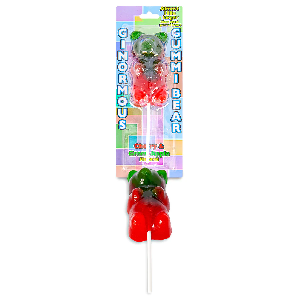 Ginormous Gummi Bear Lollipop - 8oz.