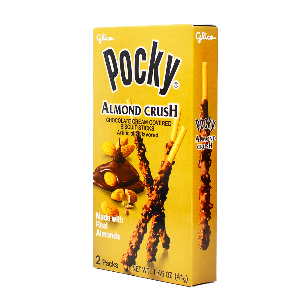 Pocky Almond Crush Chocolate Cream Covered Biscuit Sticks - 1.45oz - Image 2
