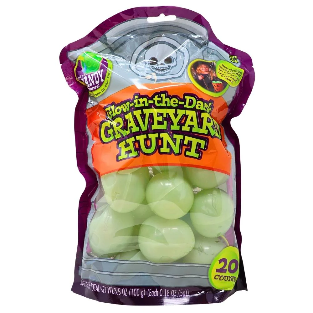 Glow in the Dark Halloween Graveyard Hunt 20ct - 100g