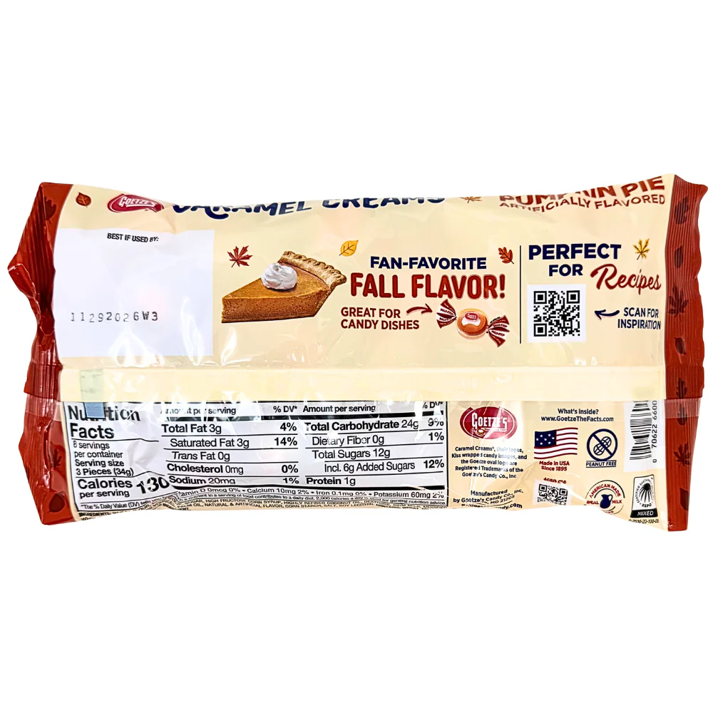 Goetze's Pumpkin Pie Caramel Creams - 10oz - Image 2