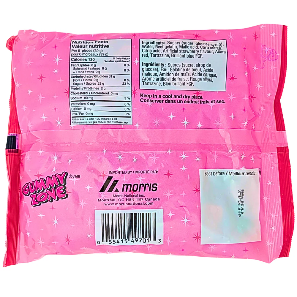 Gummy Zone Sour Strawberry - 1kg - Image 2