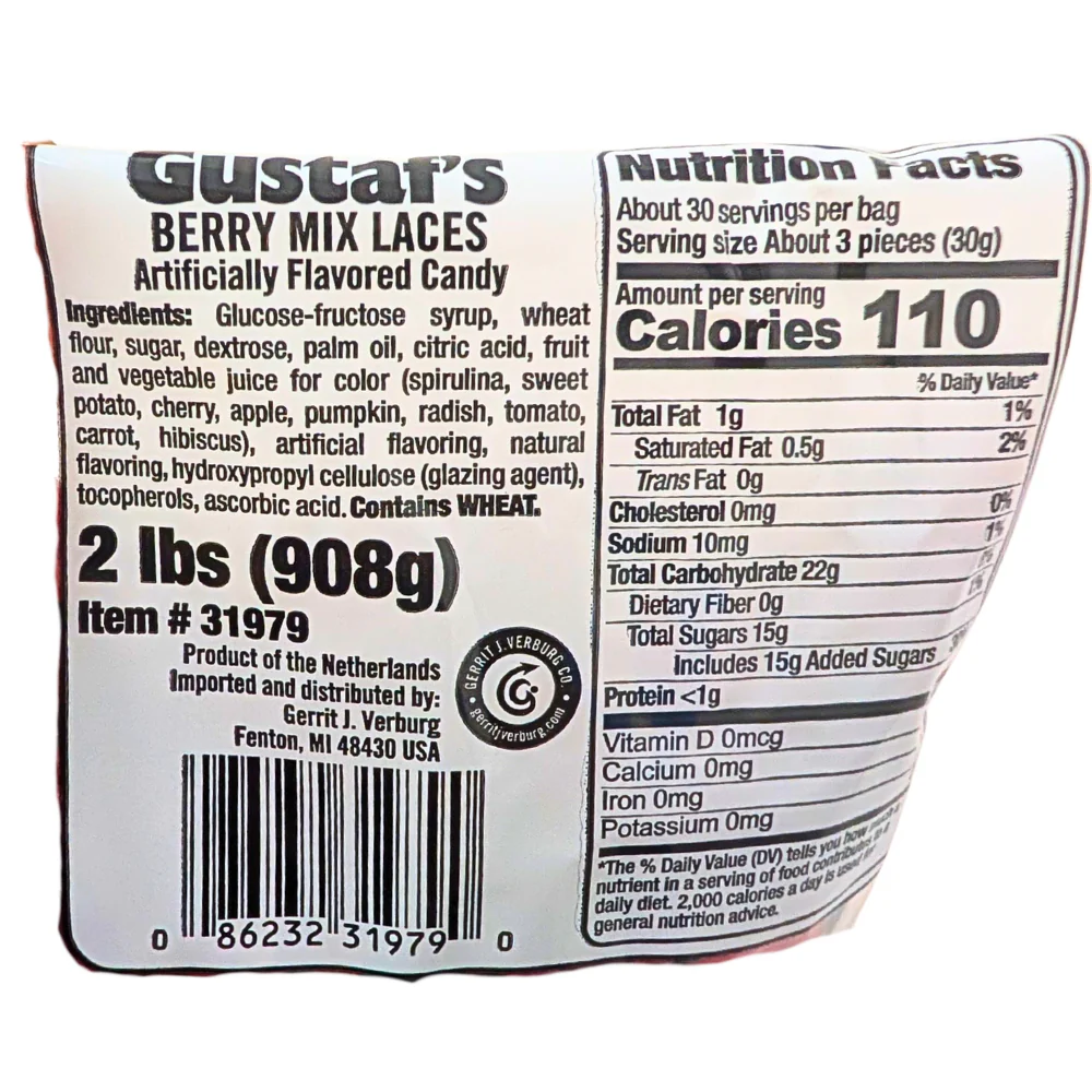 Gustaf's Very Berry Mix Laces - 2lb - Image 2