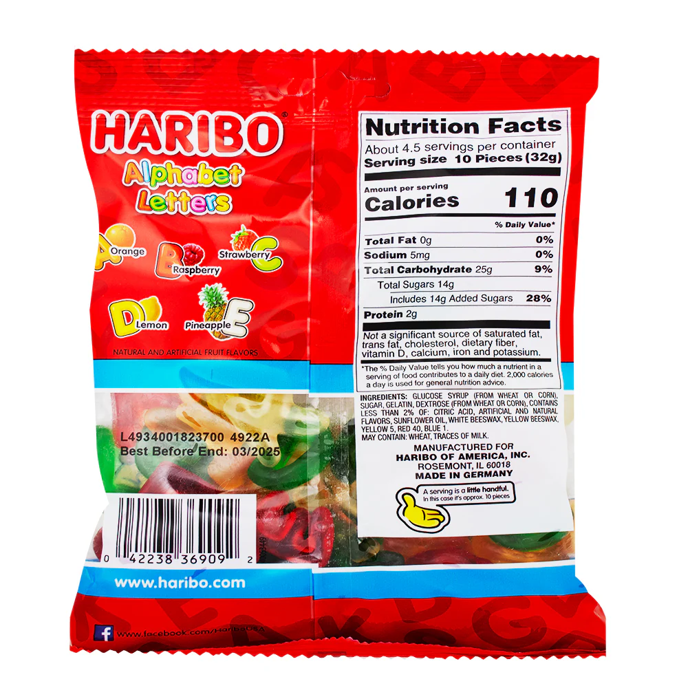 Haribo Alphabet Letters Gummi Candy - Image 2