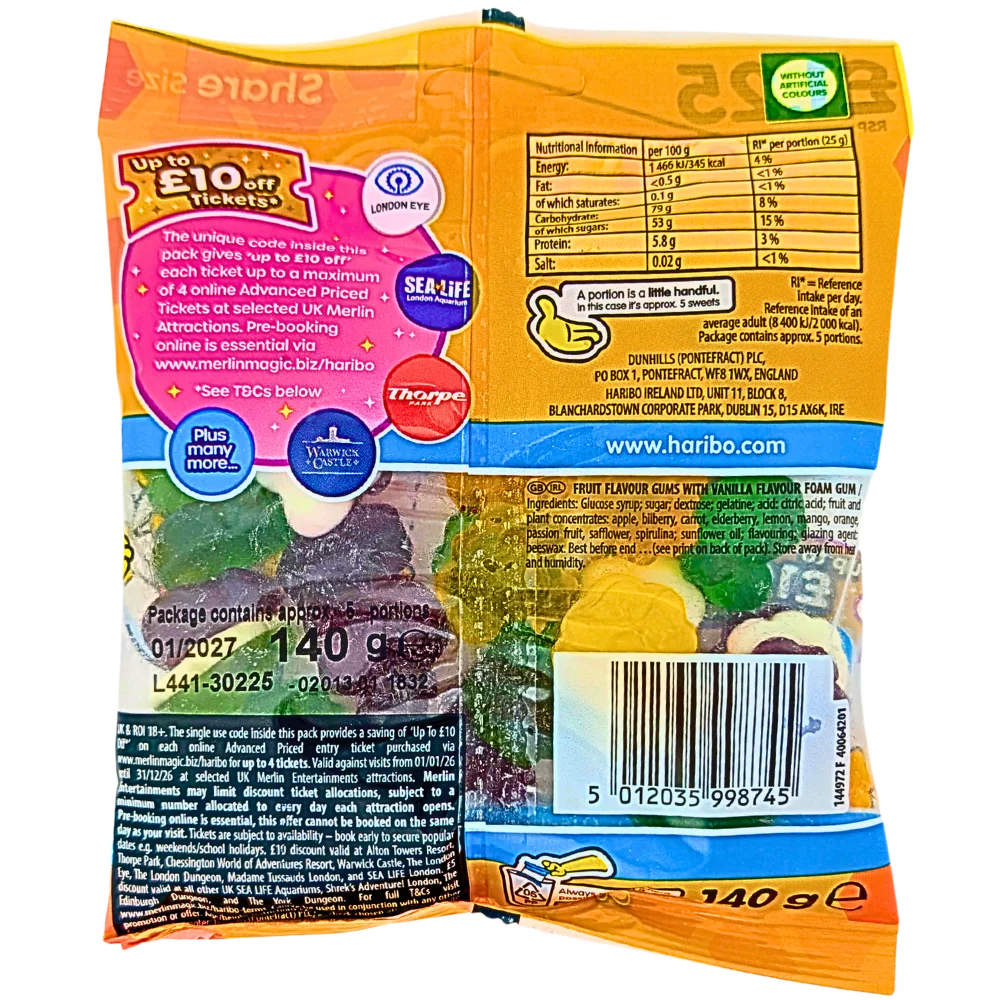 Haribo Buzzy Bees (UK) - 140g - Image 2