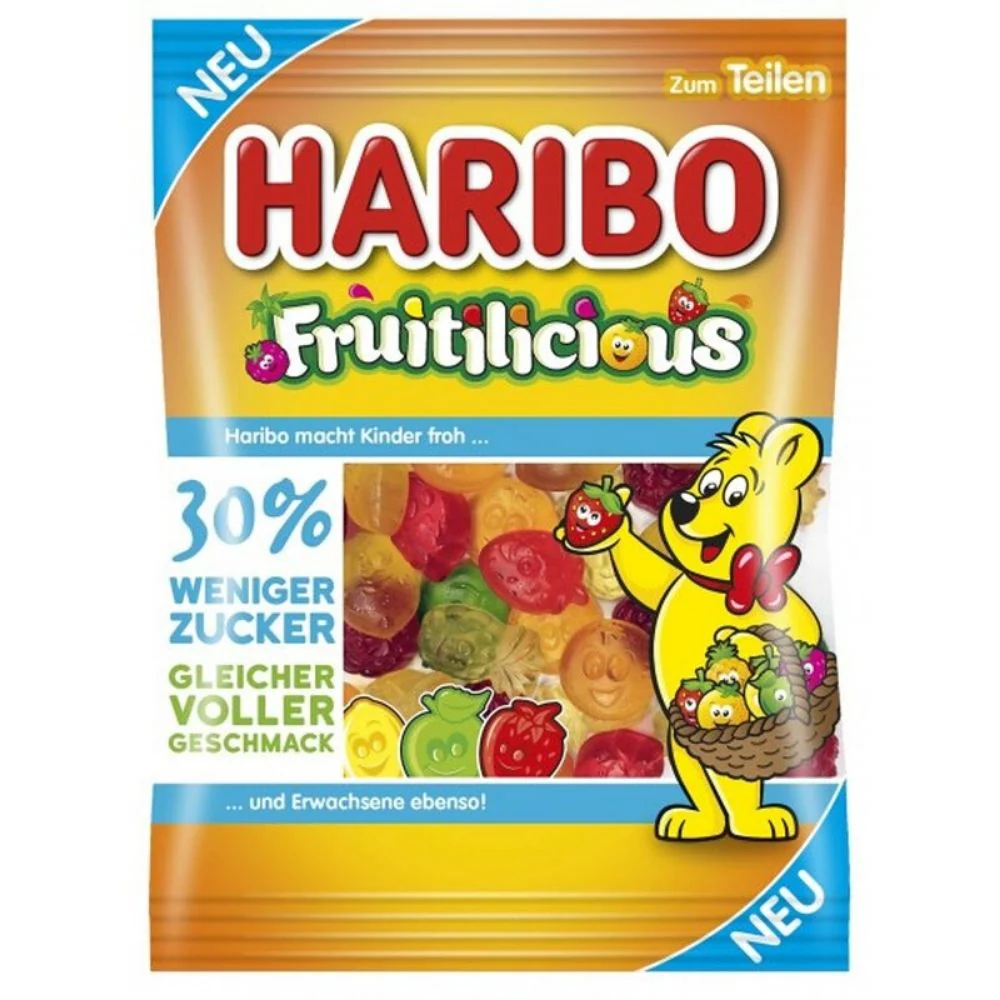 Haribo Fruitilicious Gummy Candy - 160 g