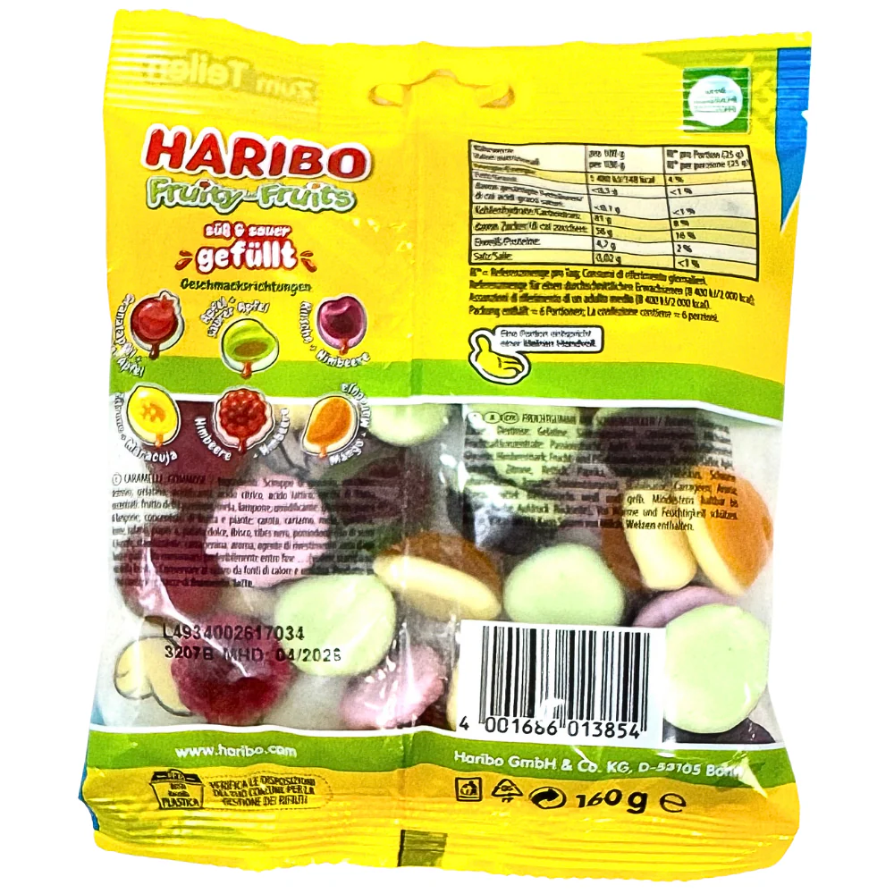 Haribo Fruity-Fruit Gummy Candy - 160g - Image 2