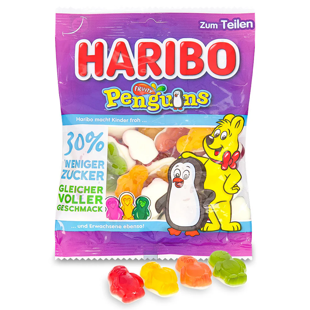 Haribo Fruity Penguins Gummy Candy - 160 g