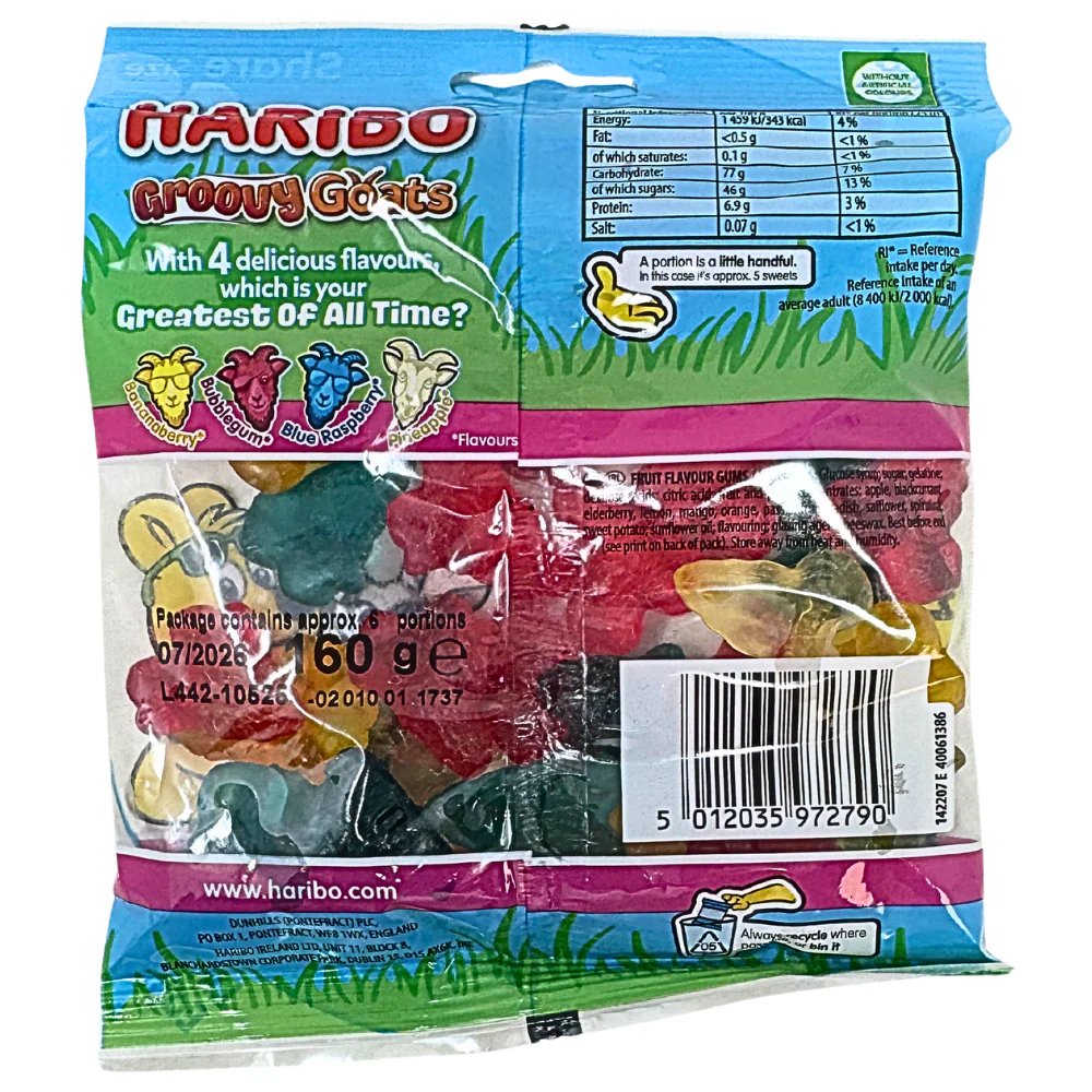 Haribo Groovy Goats (UK) - 160g - Image 2