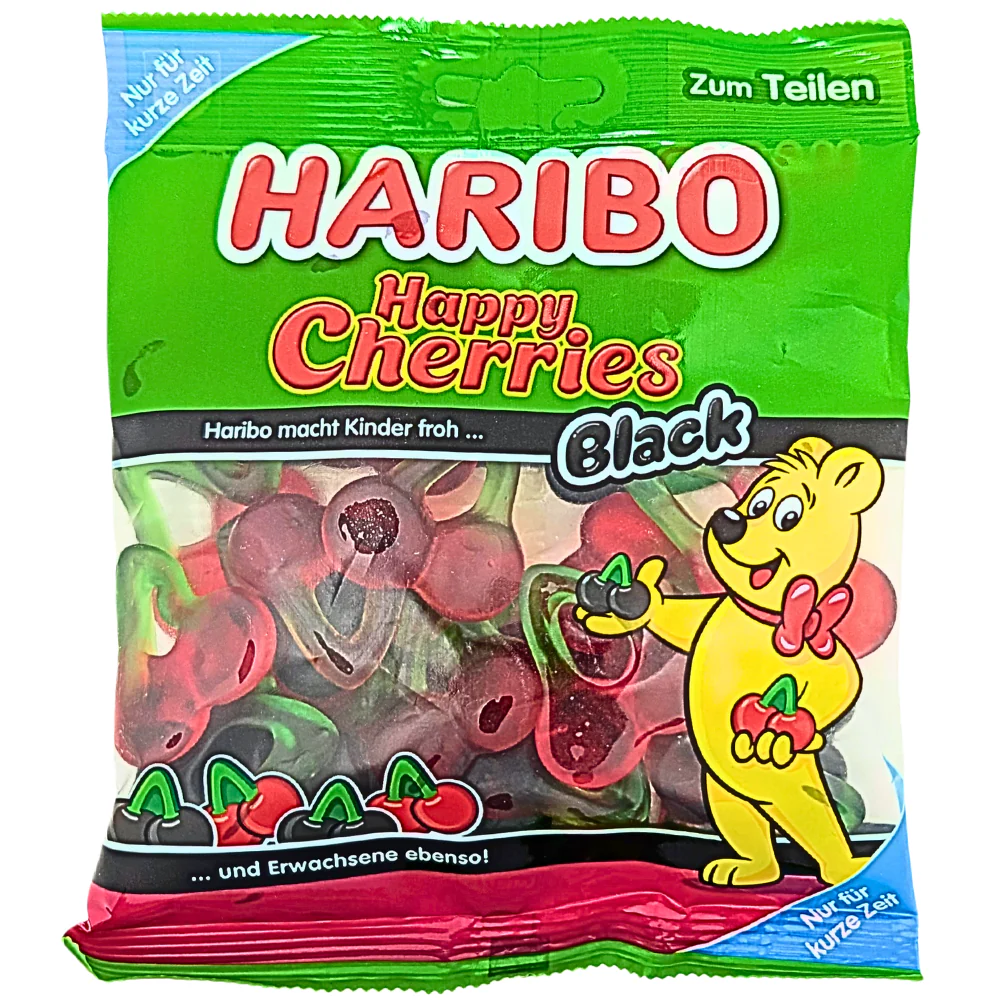 Haribo Happy Cherries Black - 175g *BB Aug 01 2026*