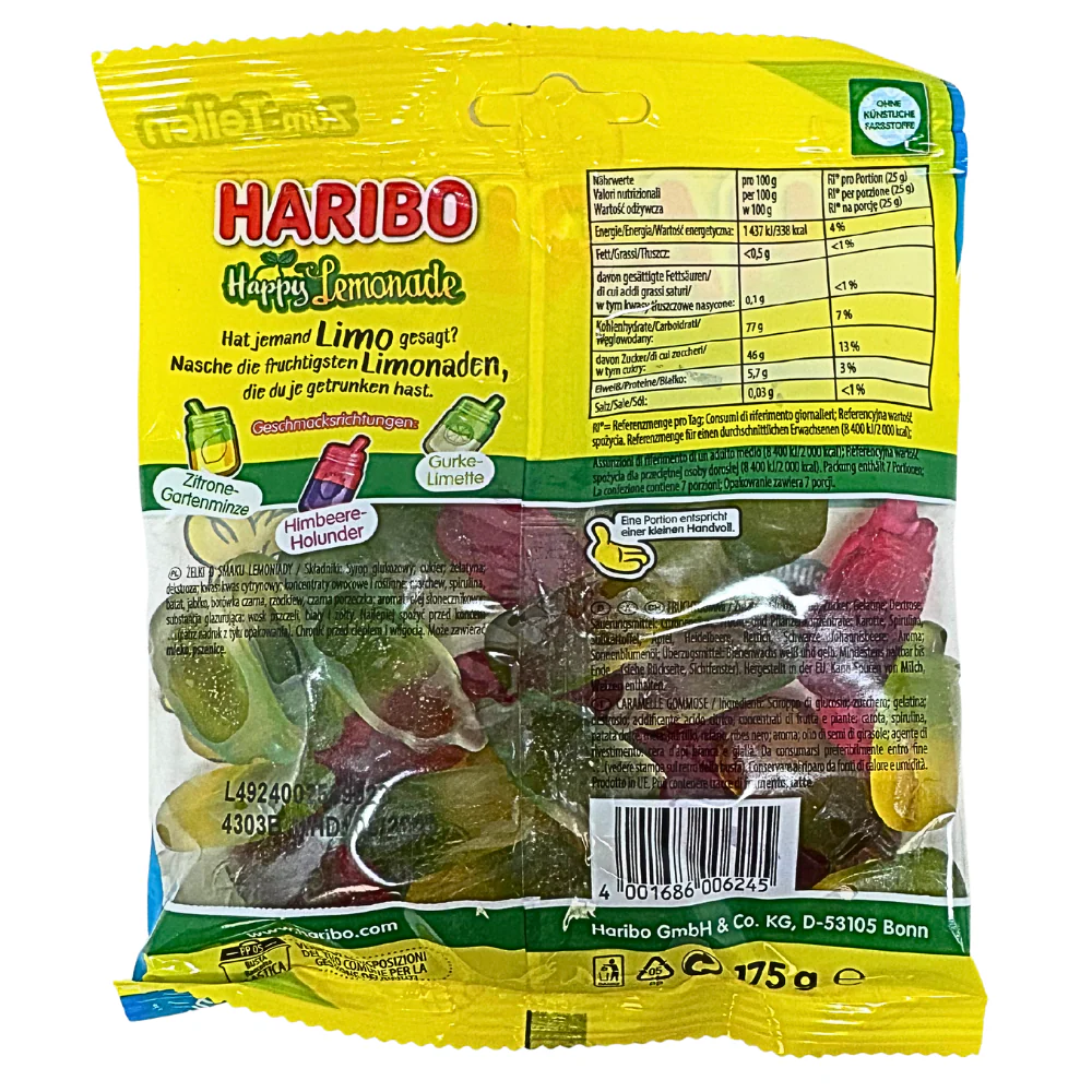 Haribo Happy Lemonade (Germany) - 175g - Image 2