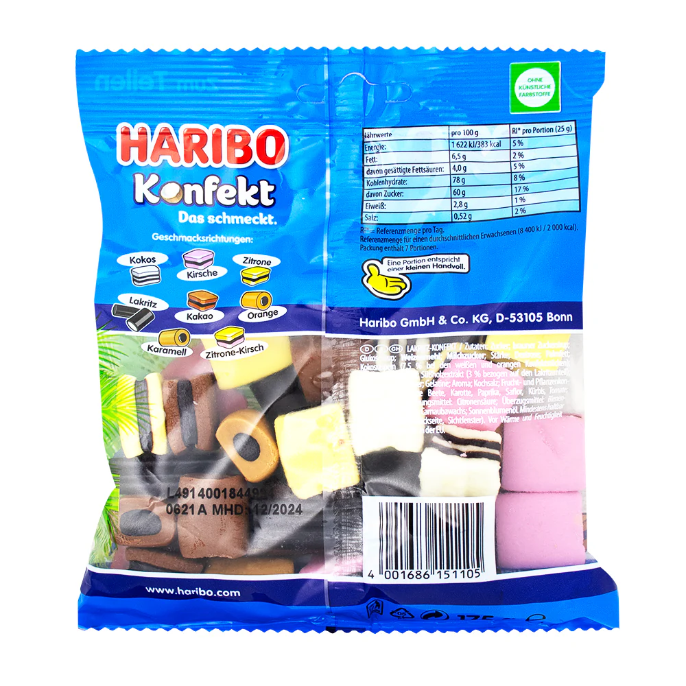 Haribo Konfekt Liquorice Allsorts - 175g - Image 2