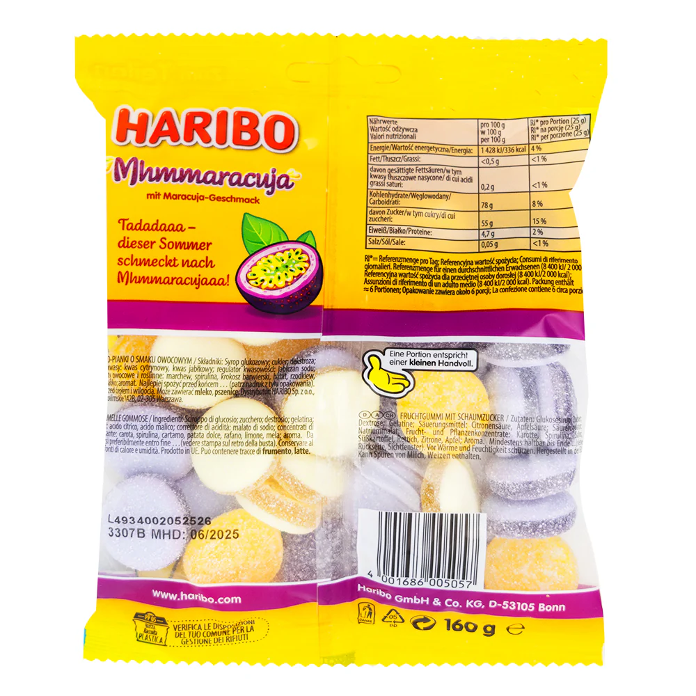Haribo Mhmmaracuja Gummies (Germany)- 160g - Image 2