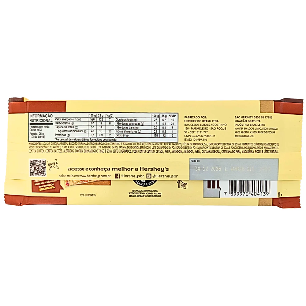 Hershey's Banoffee Chocolate (Brazil) - 77g - Image 2