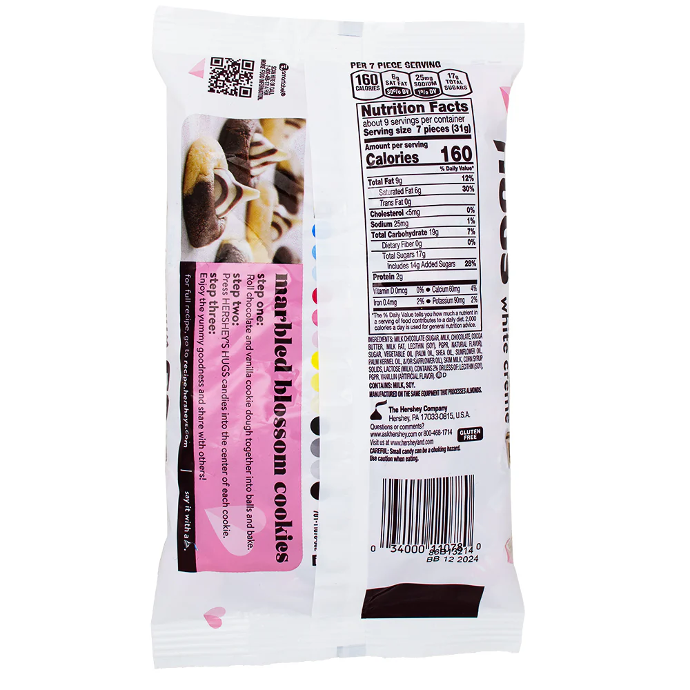 Hershey's Hugs Milk Chocolate Hugged By White Creme - 7.8oz - Image 2