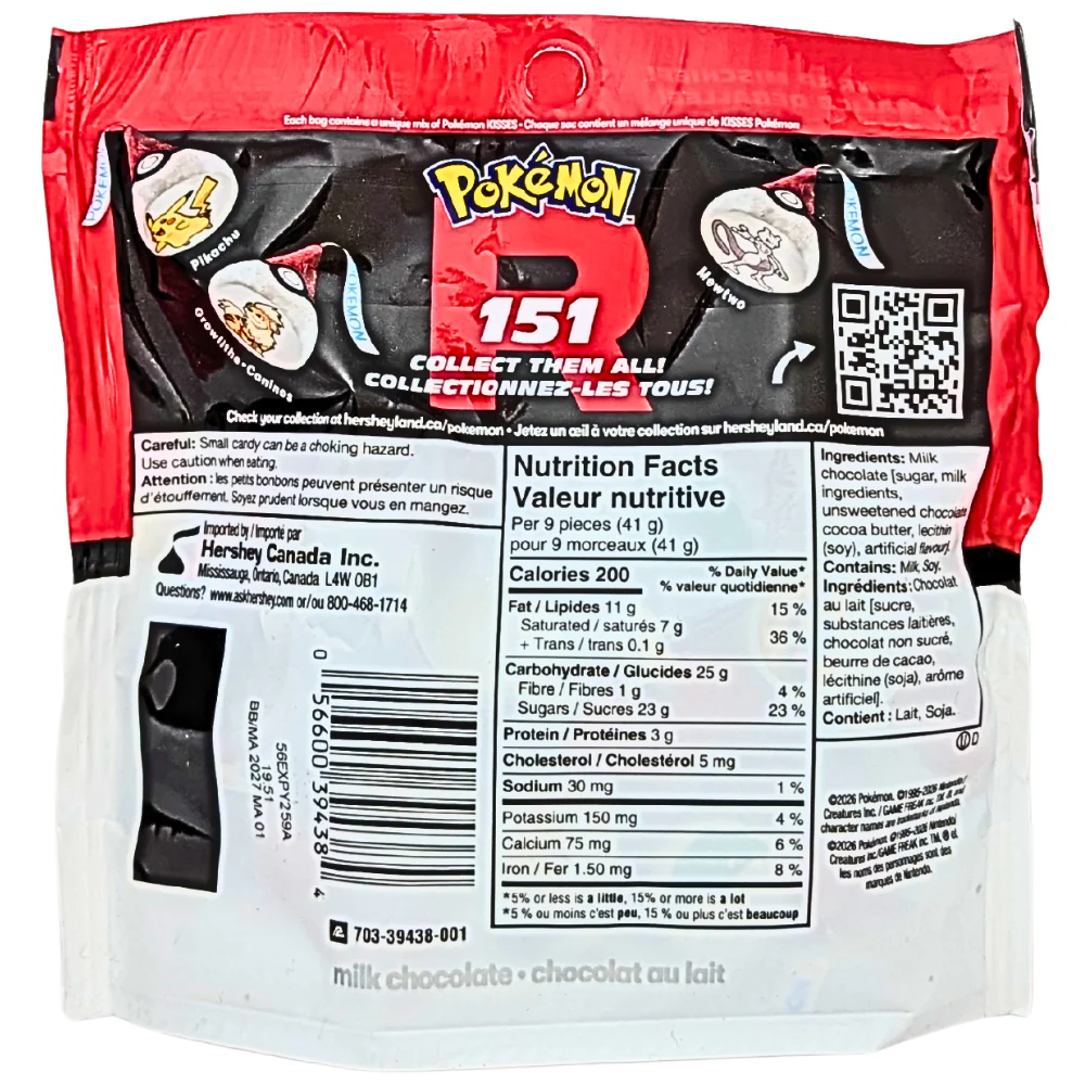 Hershey's Kisses Pokemon Milk Chocolate - 180g - Image 2