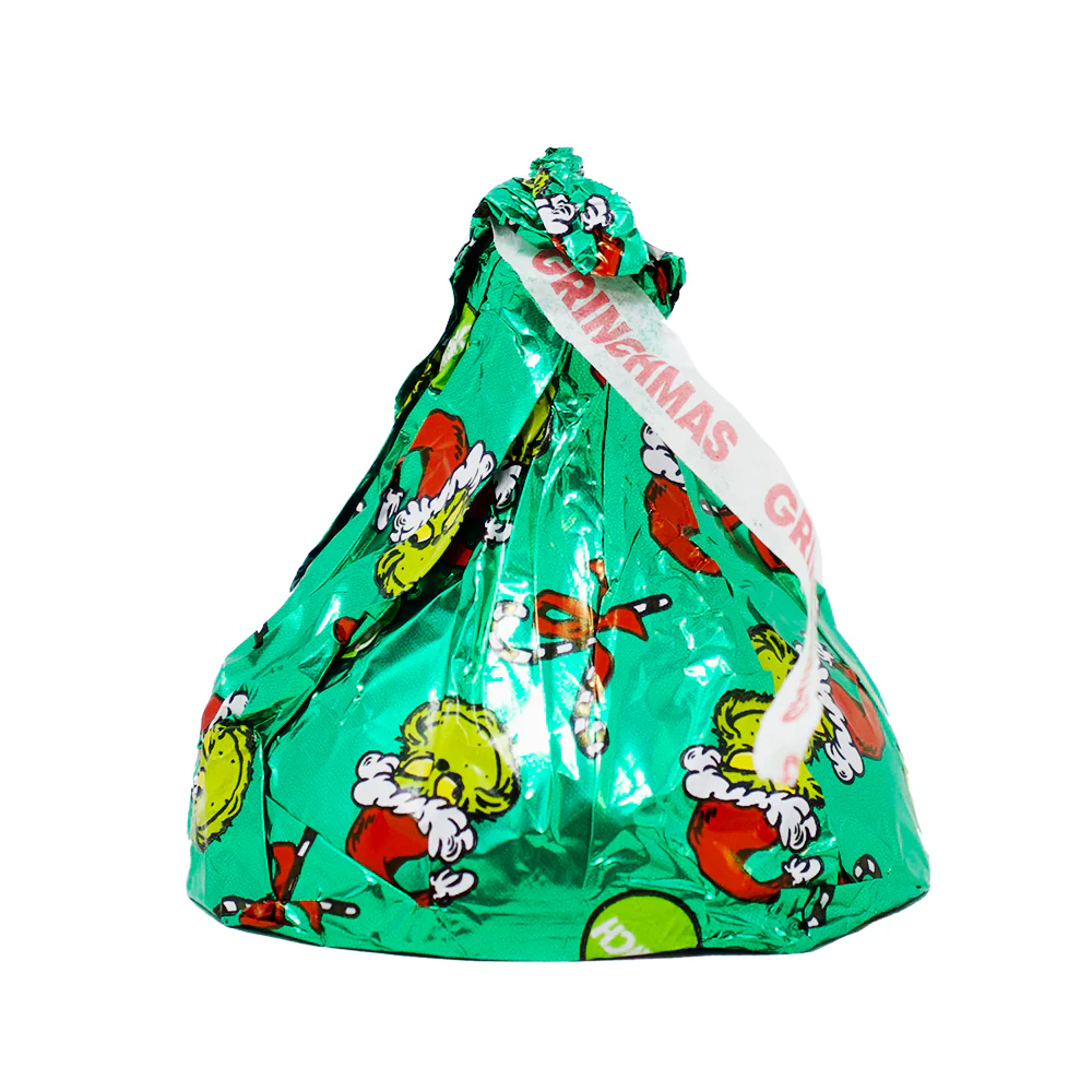 Hershey's Large Solid Milk Chocolate Kisses Grinch - 1.45oz - Image 2