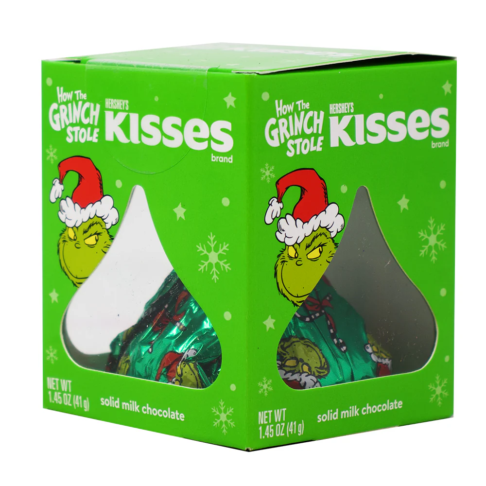 Hershey's Large Solid Milk Chocolate Kisses Grinch - 1.45oz - Image 3