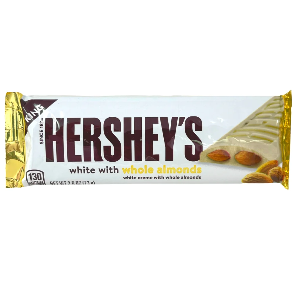 Hershey's White Creme with Almonds Candy Bar - King Size  73g