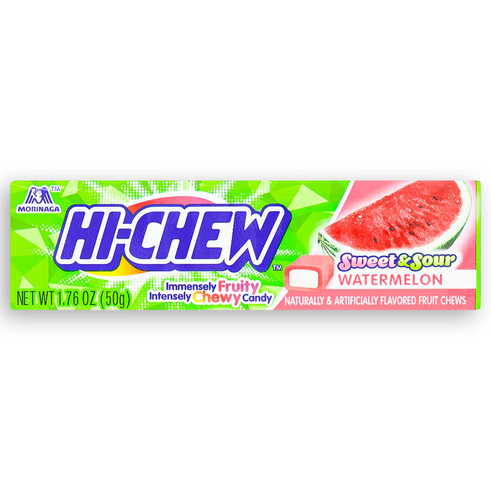 Hi-Chew Sweet & Sour Watermelon Fruit Chews 50 g - Image 2