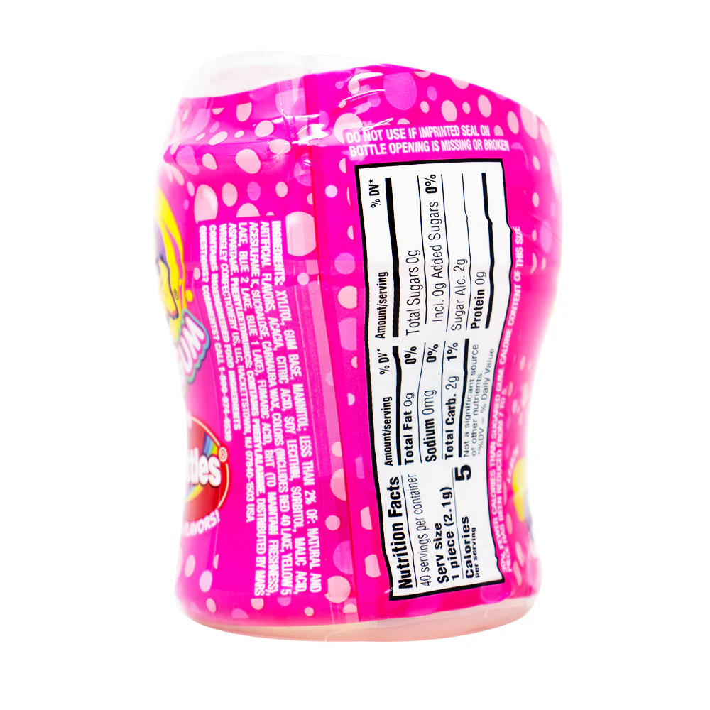 Hubba Bubba Mini Gum In Skittles - 40 Pieces - Image 2