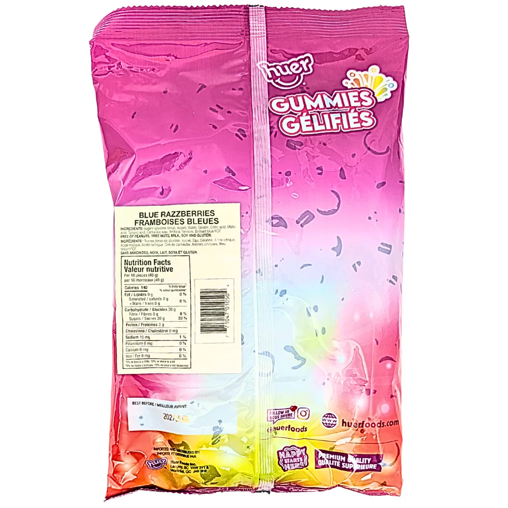 Huer Blue Razzberries Gummies - 1kg - Image 2