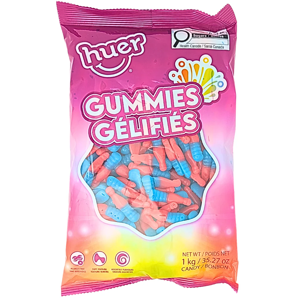 Huer Bubblegum Bottles Gummy - 1kg