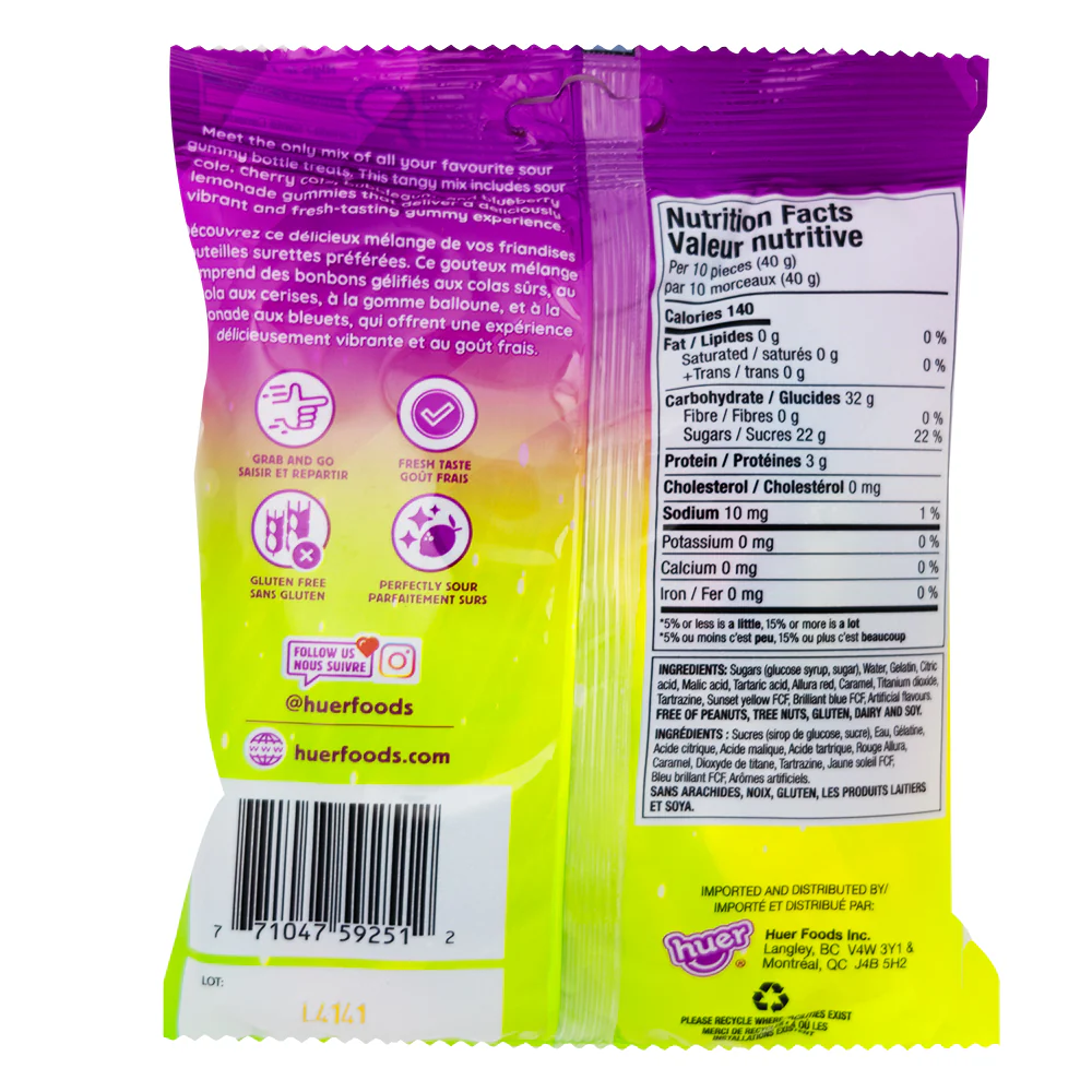 Huer Sour Bottle Mix - 120g - Image 2
