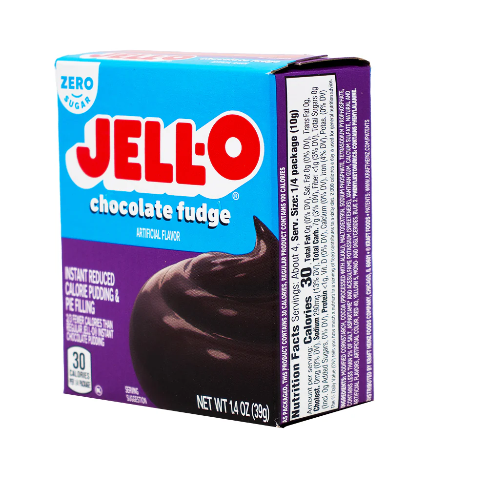 Jell-O Instant Pudding Sugar Free Chocolate Fudge - 1oz - Image 2