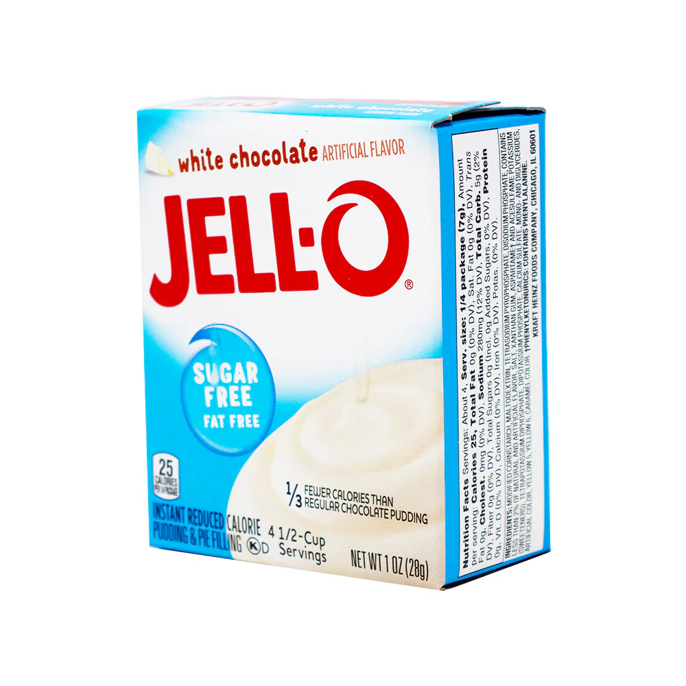 Jell-O Instant Pudding Sugar Free White Chocolate - 1oz - Image 2